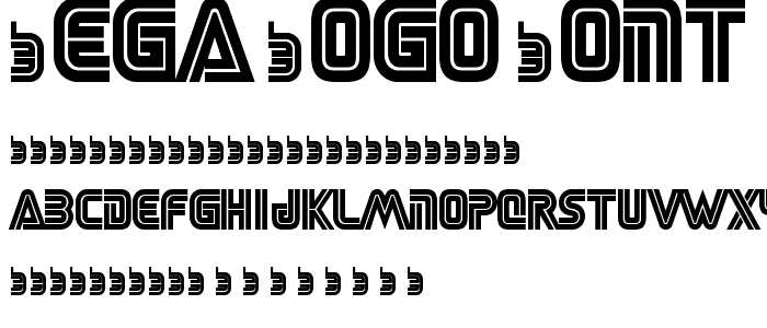 SEGA LOGO FONT font